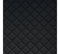 Ромб 3,5 черный на LUX black стеганная ткань