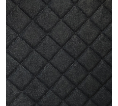 Ромб 3,5 черный на ANTARA black стеганная ткань