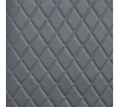 Ромб 4,5 серый на PEGASO dark grey стеганная ткань