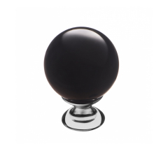 Ручка-кнопка черное стекло